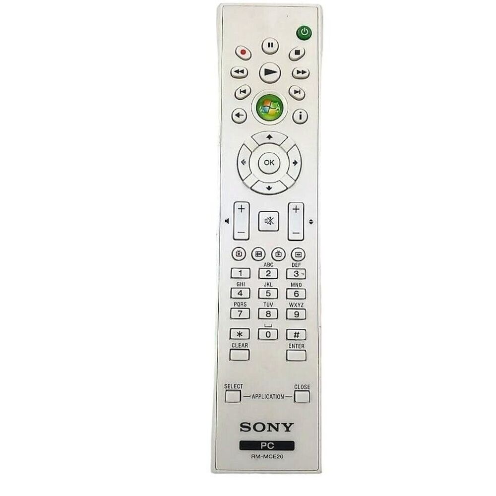 Sony PC RM-MCE20 Remote Control Tested Works Genuine OEM